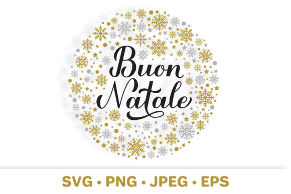 Buon Natale. Merry Christmas in Italian Illustrations