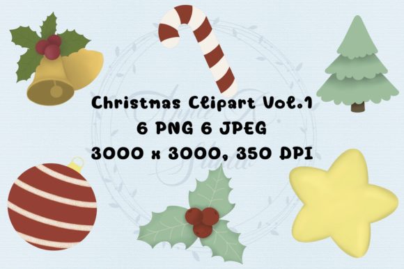 Christmas Clipart Vol.1 Xmas Decoration Illustrations Review