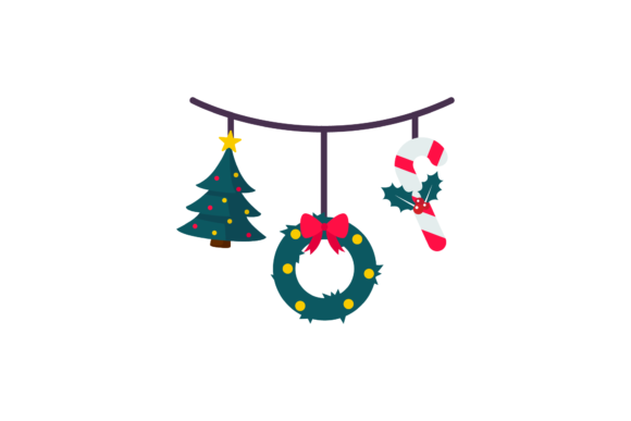 Christmas Decoration Vector-247 Illustrations for Handmade Creations