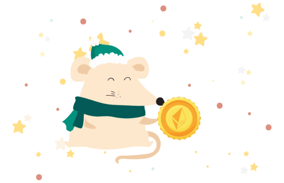 Christmas Ethereum Cute Mouse Animal Illustration Review
