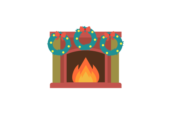 Christmas Fireplace Vector-246 Review for Embroidery Projects