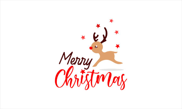 Christmas Greeting Deer Illustration Review