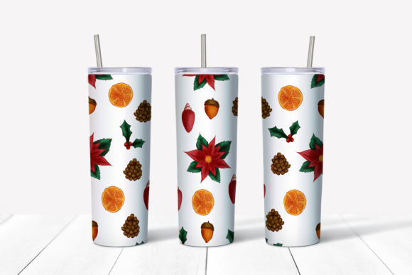 Christmas Sublimation Skinny Tumblers Illustrations