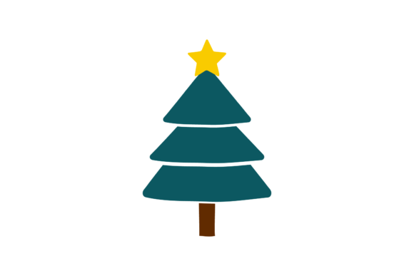 Christmas Tree Vector-244 Illustrations for Digital Selling