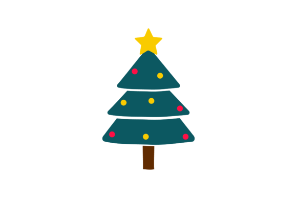 Christmas Tree Vector-245 Illustrations for Handmade Creations