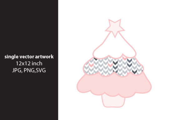 Christmas Tree Vector Artwork for Local Branding and Packaging