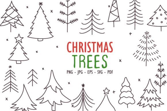 Christmas Tree Vector for Website & Editorial Design