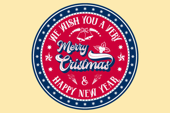 Merry Christmas Wishes USA SVG EPS PNG Illustrations