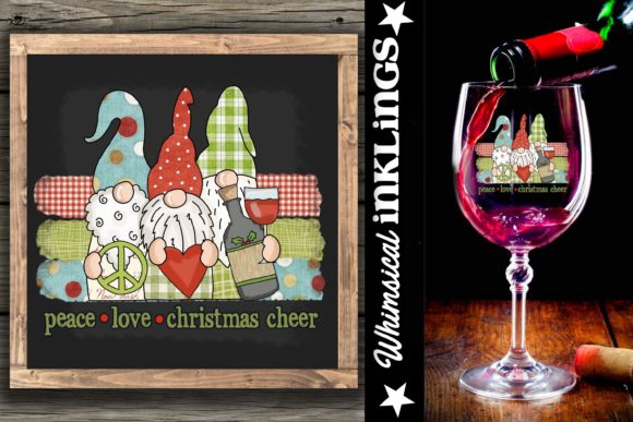 Peace Love Christmas Cheer Illustrations