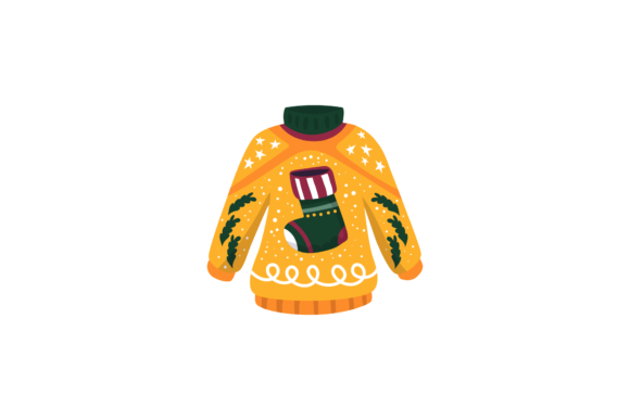Ugly Sweaters Set for Christmas Party Illustrations